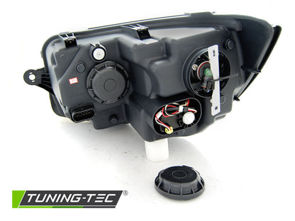 Tuning-Tec LED Tagfahrlicht Scheinwerfer für VW T6 15-19 schwarz mit dynamischem LED Blinker