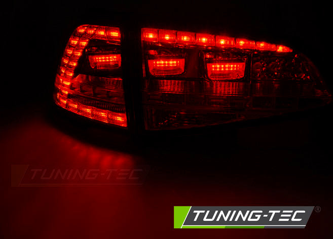 Tuning-Tec LED Rückleuchten für VW Golf 7 (VII) 13-17 schwarz/klar im GTI- mit dynamischem Blinker