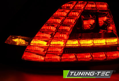 Tuning-Tec LED Rückleuchten für VW Golf 7 (VII) 13-17 schwarz/klar im GTI- mit dynamischem Blinker