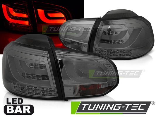 Tuning-Tec LED Lightbar Rückleuchten für VW Golf 6 (VI) 08-12 chrom/rauch