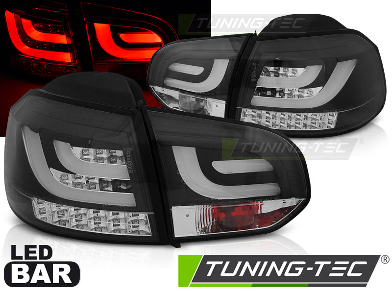 Tuning-Tec LED Lightbar Rückleuchten für VW Golf 6 (VI) 08-12 schwarz/klar