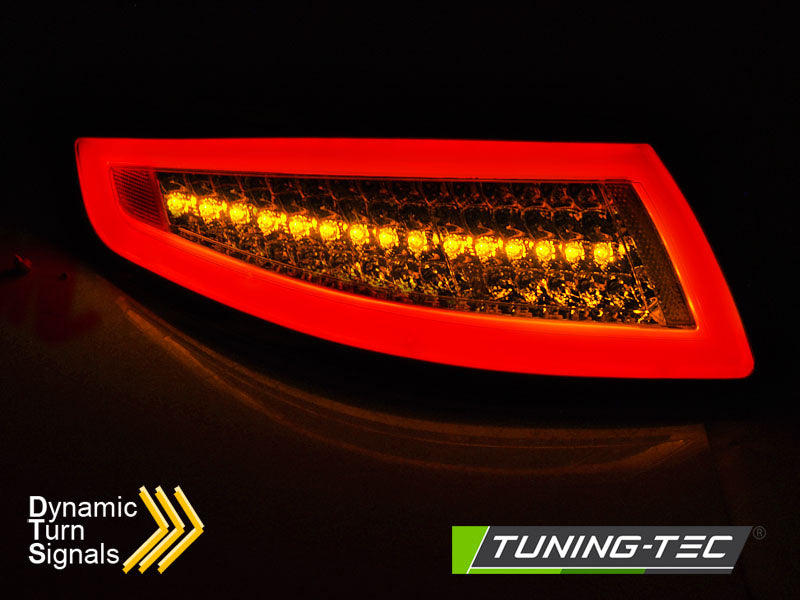 Tuning-Tec Voll LED Rückleuchten für Porsche 911 997 (1.Generation) 04-09 rot/klar mit dynamischem Blinker