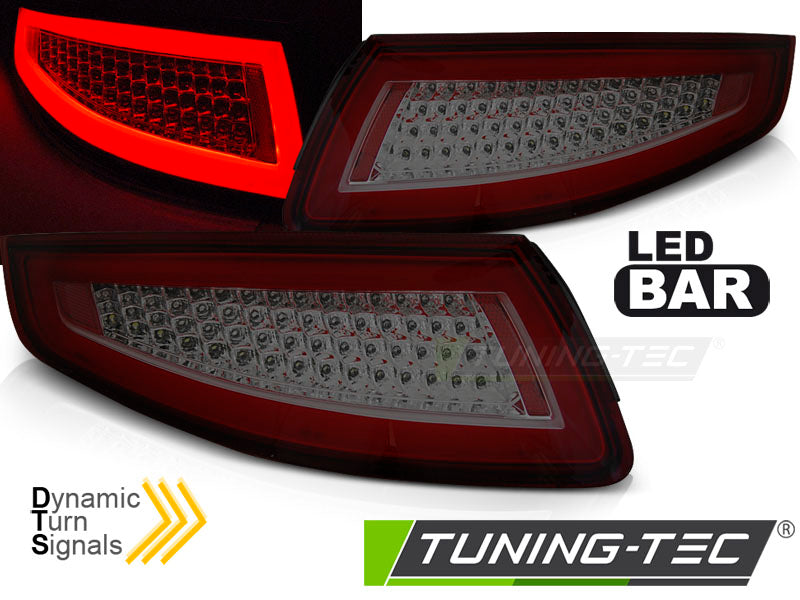 Tuning-Tec Voll LED Rückleuchten für Porsche 911 997 (1.Generation) 04-09 rot/rauch mit dynamischem Blinker