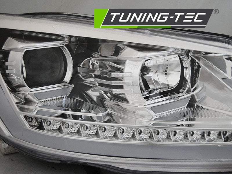 Tuning-Tec LED Tagfahrlicht Scheinwerfer für VW Touran II 5T 10-15 Chrom