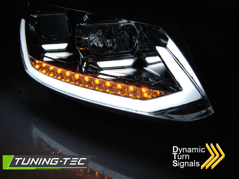 Tuning-Tec LED Tagfahrlicht Scheinwerfer für VW Touran II 5T 10-15 Chrom