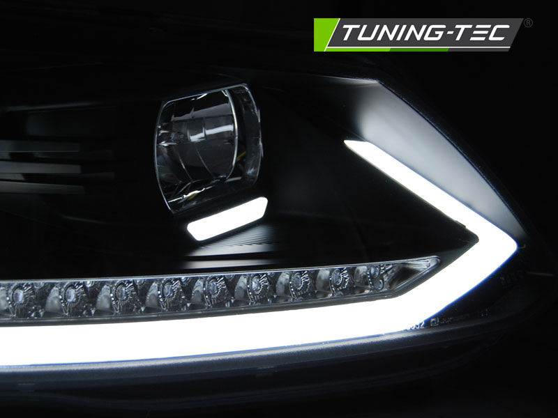 Tuning-Tec LED Tagfahrlicht Scheinwerfer für VW Touran II 5T / Caddy 10-15 Schwarz