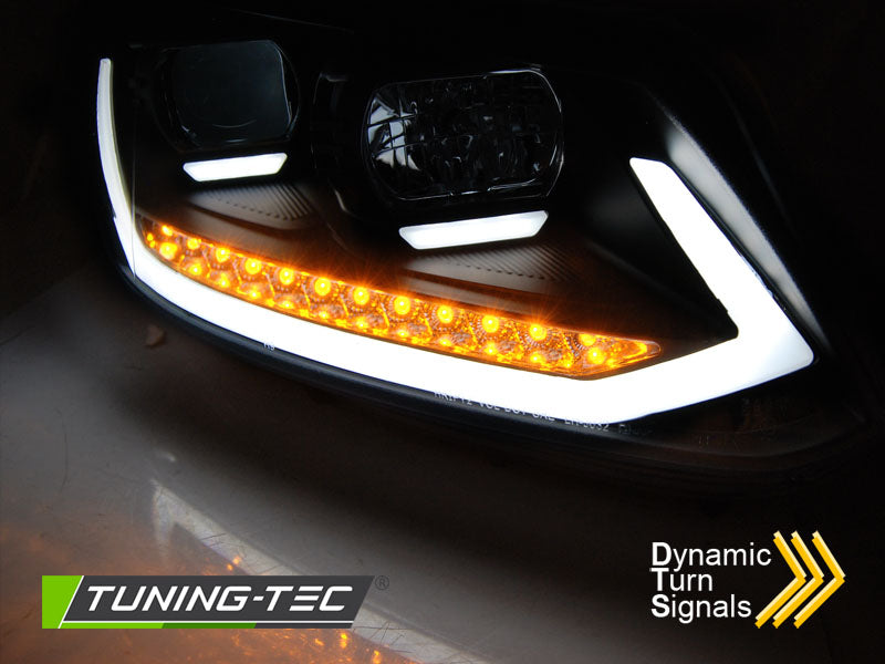 Tuning-Tec LED Tagfahrlicht Scheinwerfer für VW Touran II 5T / Caddy 10-15 Schwarz