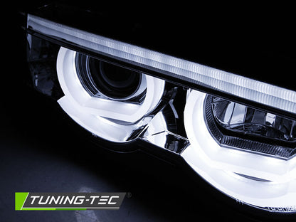 Tuning-Tec 3D LED Angel Eyes Scheinwerfer für BMW 7er E38 94-01 schwarz