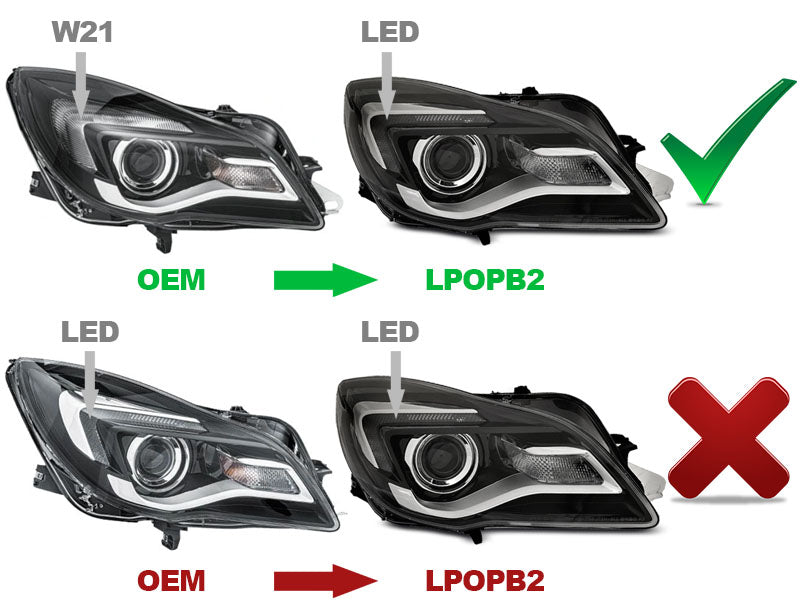 Tuning-Tec LED Tagfahrlicht Scheinwerfer für Opel Insignia Lim./Kombi 13-17 schwarz