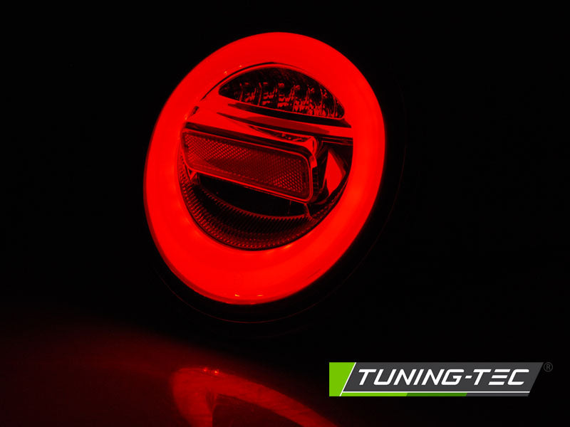 Tuning-Tec LED Lightbar Rückleuchten für VW New Beetle 98-05 chrom/rauch mit dynamischem LED Blinker
