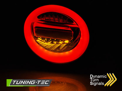 Tuning-Tec LED Lightbar Rückleuchten für VW New Beetle 98-05 chrom/rauch mit dynamischem LED Blinker