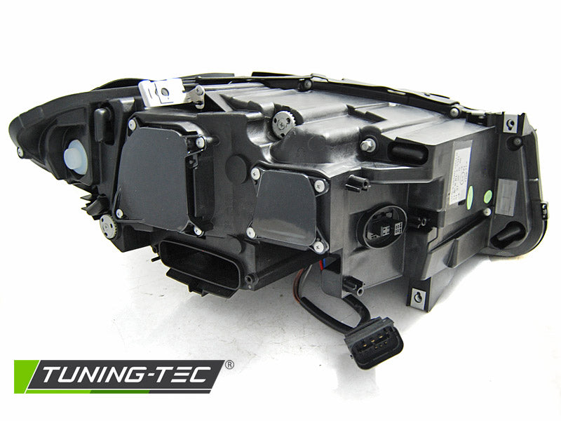 Tuning-Tec Xenon LED Tagfahrlicht Angel Eyes Scheinwerfer für BMW 5er F10/F11 10-13 schwarz mit dynamischem LED Blinker
