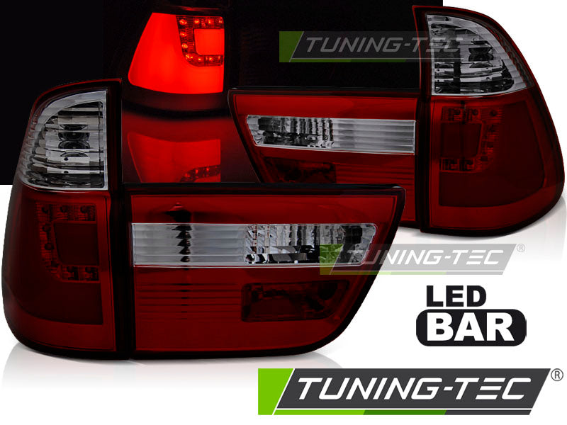 Tuning-Tec LED Rückleuchten für BMW X5 E53 99-03 rot/rauch