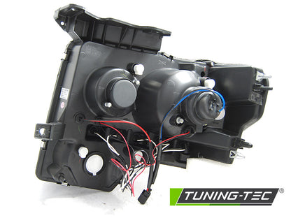 Tuning-Tec LED Angel Eyes Scheinwerfer für Ford F150 MK12 08-14 chrom