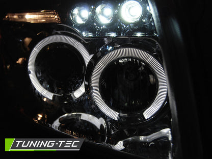 Tuning-Tec LED Angel Eyes Scheinwerfer für Dodge Caliber 06-12 chrom