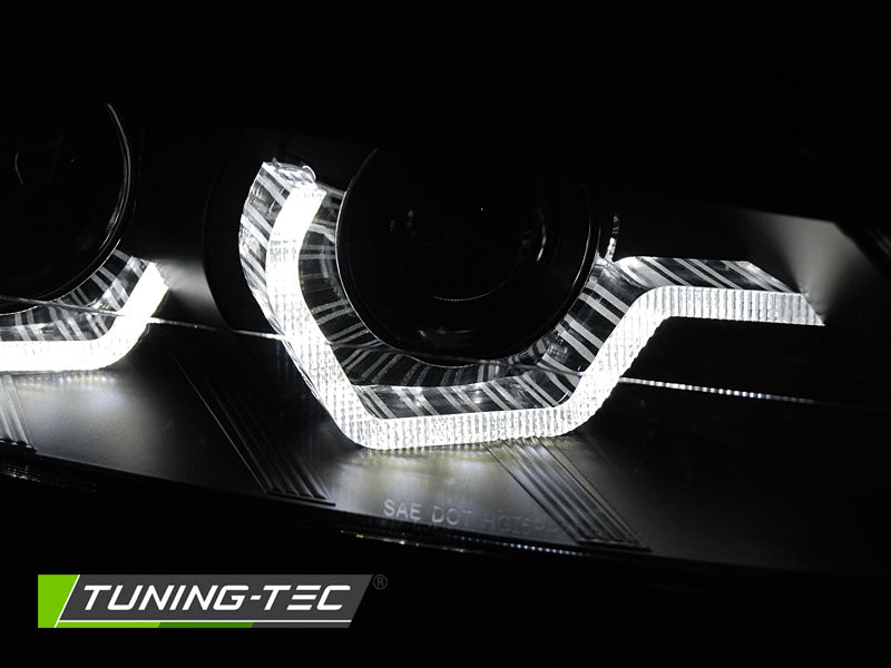 Tuning-Tec Xenon LED Tagfahrlicht Angel Eyes Scheinwerfer für BMW Z4 E89 09-13 schwarz mit LED Blinker