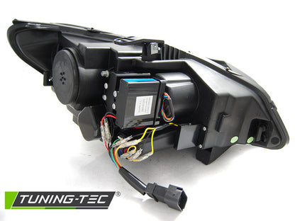 Tuning-Tec Xenon LED Tagfahrlicht Angel Eyes Scheinwerfer für BMW Z4 E89 09-13 schwarz mit LED Blinker