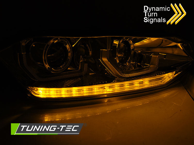 Tuning-Tec LED Scheinwerfer für VW Polo VI 2G 3/5 Türer ab 2017 chrom dynamisch