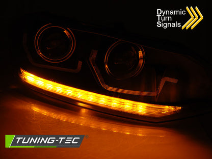 Tuning-Tec LED Scheinwerfer für VW Polo VI 2G 3/5 Türer ab 2017 schwarz dynamisch