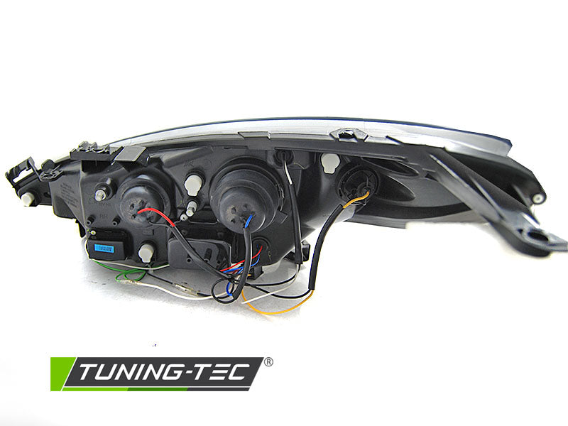 Tuning-Tec LED Tagfahrlicht Scheinwerfer für Peugeot 207 06-12 schwarz