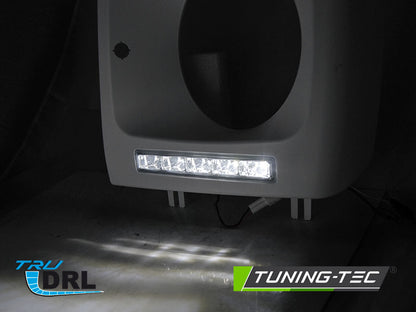 Tuning-Tec LED Tagfahrlicht Scheinwerferrahmen für Mercedes Benz G-Klasse W463/W461 01-12 unlackiert