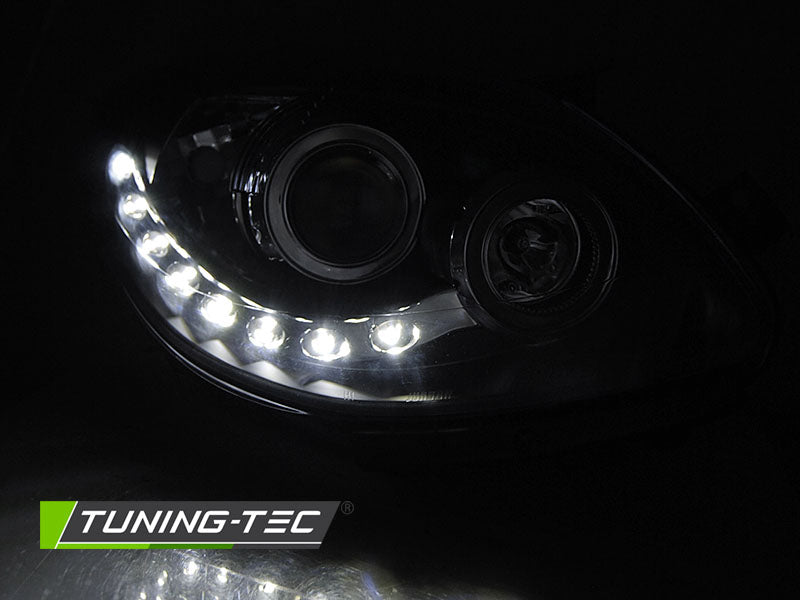 Tuning-Tec LED Tagfahrlicht Scheinwerfer für Renault Twingo 07-11 schwarz
