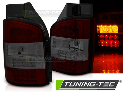 Tuning-Tec LED Rückleuchten für VW T5 GP 10-15 rot/rauch (Doppeltürer)