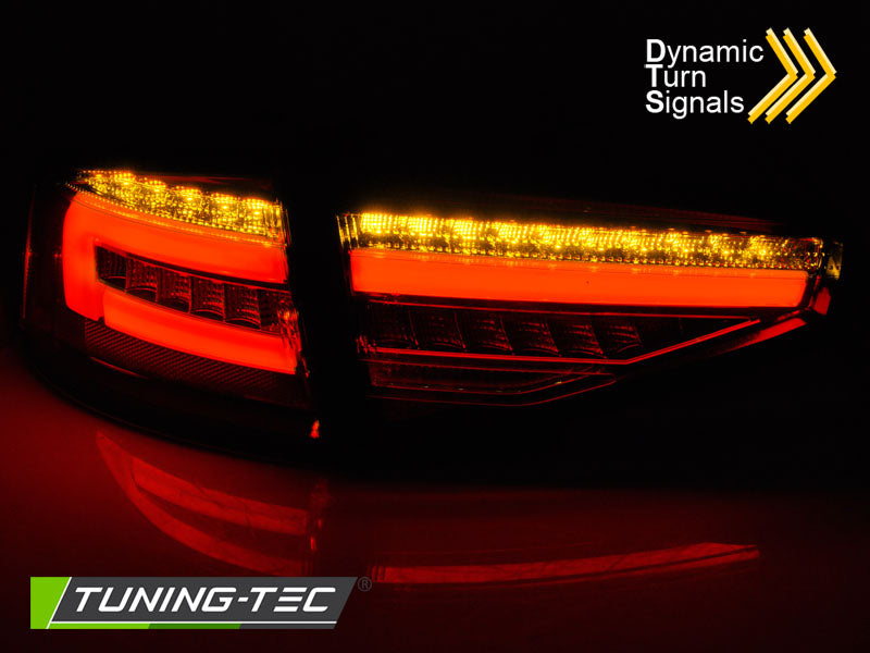 Tuning-Tec LED Lightbar Rückleuchten für Audi A4 B8 12-15 Schwarz / Dynamische Blinker