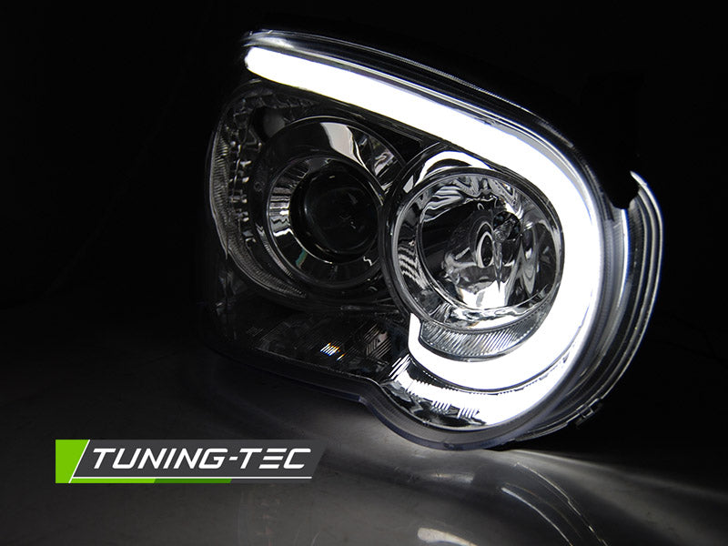 Tuning-Tec LED Tagfahrlicht Scheinwerfer für Subaru Impreza 2 Facelift (GD) 03-05 chrom