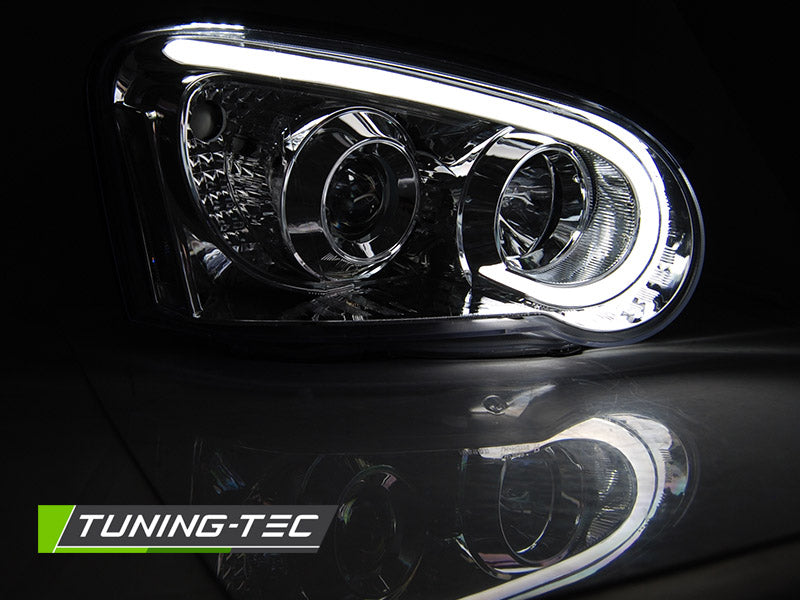 Tuning-Tec LED Tagfahrlicht Scheinwerfer für Subaru Impreza 2 Facelift (GD) 03-05 chrom