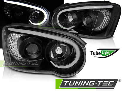 Tuning-Tec LED Tagfahrlicht Scheinwerfer für Subaru Impreza 2 Facelift (GD) 03-05 schwarz