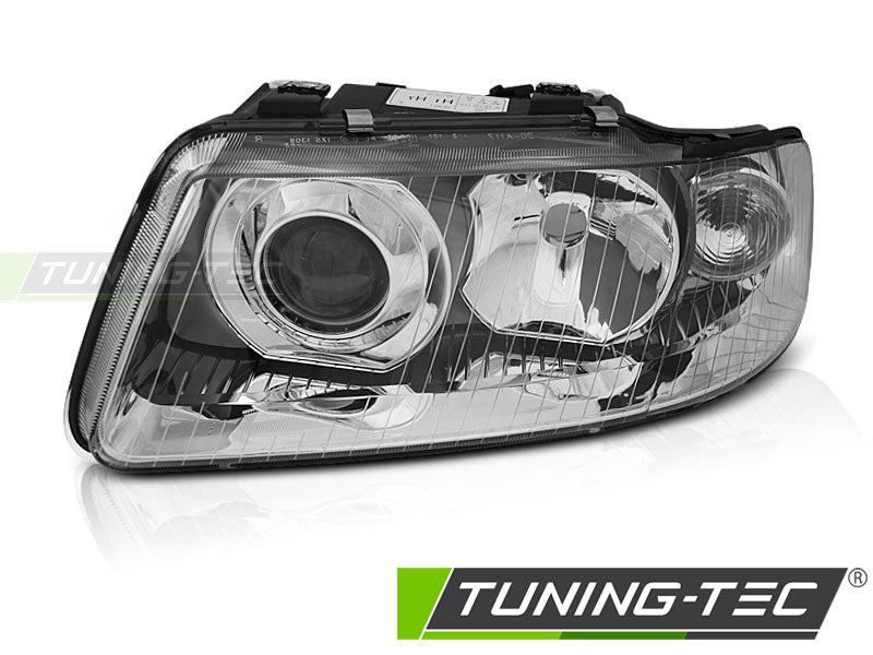 Tuning-Tec Klarglas Scheinwerfer Links für Audi A3 8L 3/5 Türer 00-03 chrom