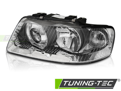 Tuning-Tec Klarglas Scheinwerfer Links für Audi A3 8L 3/5 Türer 00-03 chrom