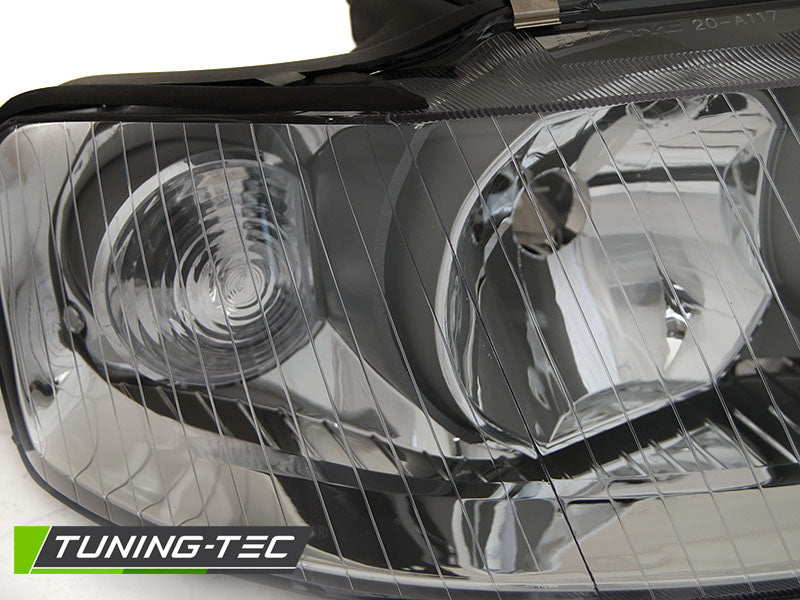 Tuning-Tec Klarglas Scheinwerfer Rechts für Audi A3 8L 3/5 Türer 00-03 chrom