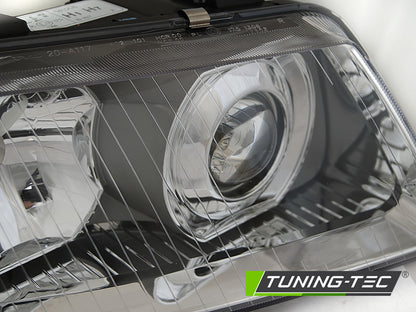 Tuning-Tec Klarglas Scheinwerfer Rechts für Audi A3 8L 3/5 Türer 00-03 chrom