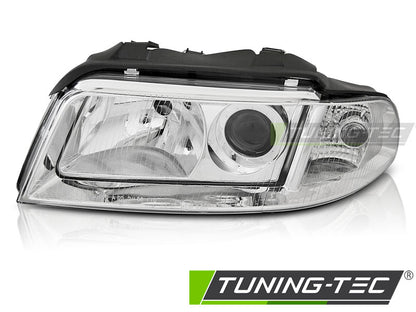 Tuning-Tec Klarglas Scheinwerfer Links für Audi A4 B5 Lim./Avant 99-00 chrom