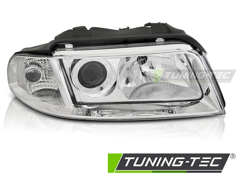Tuning-Tec Klarglas Scheinwerfer Rechts für Audi A4 B5 Lim./Avant 99-00 chrom