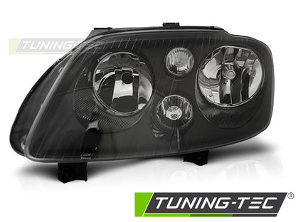 Tuning-Tec Klarglas Scheinwerfer links für VW Touran 1T 03-06 schwarz