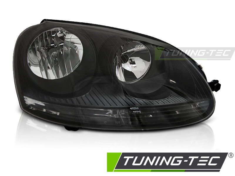 Tuning-Tec Klarglas Scheinwerfer rechts für VW Golf V 3/5 Türer / Kombi 03-09 schwarz