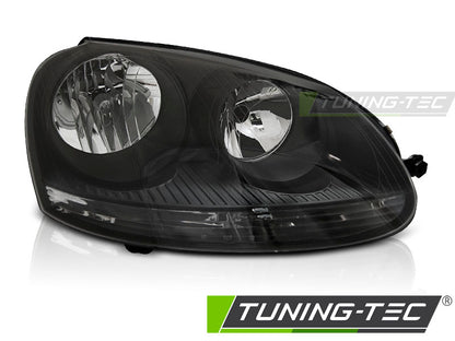 Tuning-Tec Klarglas Scheinwerfer rechts für VW Golf V 3/5 Türer / Kombi 03-09 schwarz