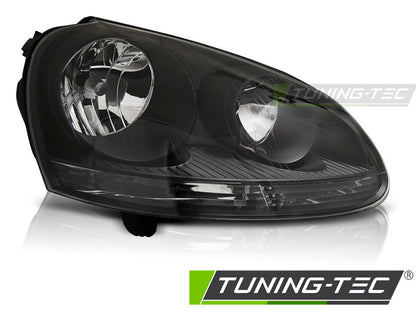 Tuning-Tec Klarglas Scheinwerfer rechts für VW Golf V 3/5 Türer / Kombi 03-09 schwarz