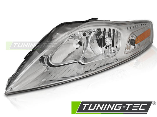 Tuning-Tec Klarglas Scheinwerfer links für Ford Mondeo MK4 Lim./Turnier 07-10 chrom