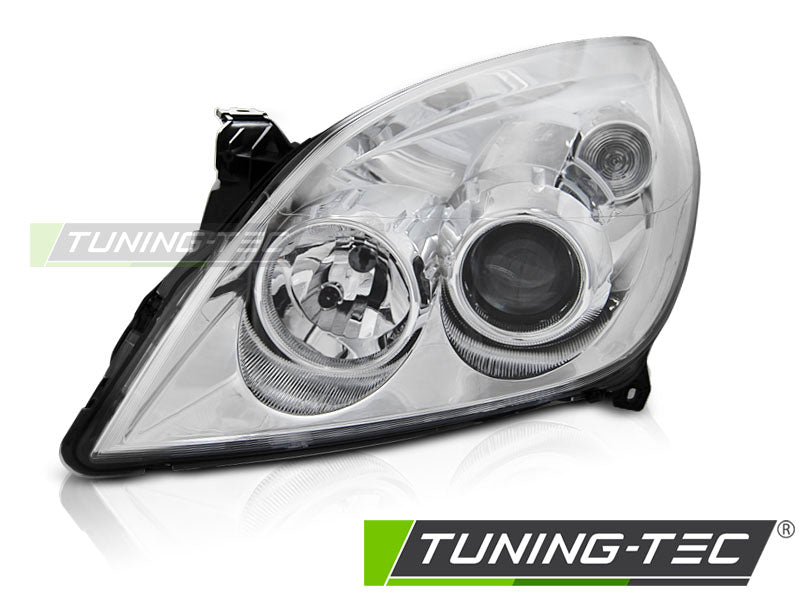Tuning-Tec Klarglas Scheinwerfer links für Opel Vectra C Lim./Caravan 05-08 chrom