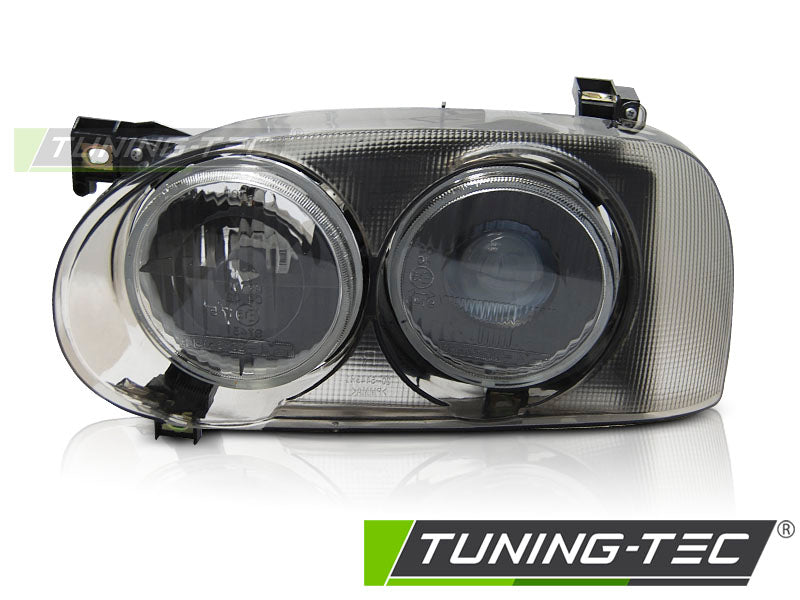 Tuning-Tec Klarglas Scheinwerfer links für VW Golf III 3/5 Türer / Kombi 91-97 chrom