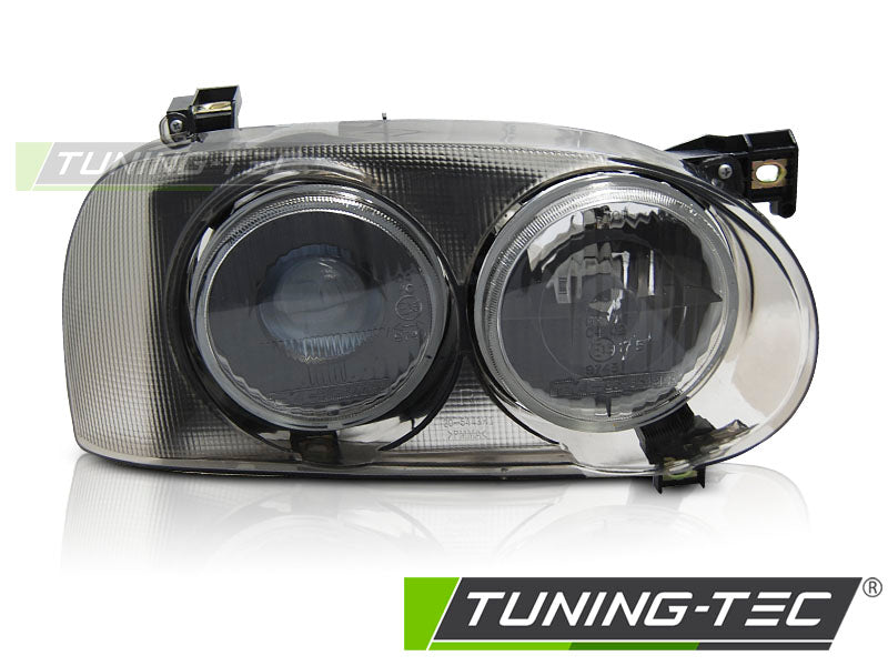 Tuning-Tec Klarglas Scheinwerfer rechts für VW Golf III 3/5 Türer / Kombi 91-97 chrom