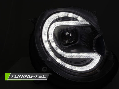 Tuning-Tec LED Tagfahrlicht Scheinwerfer für Mini Cooper 06-14 schwarz mit LED Blinker