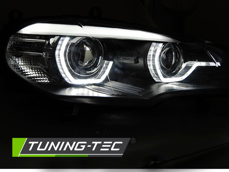 Tuning-Tec LED Angel Eyes Scheinwerfer für BMW X5 E70 07-13 schwarz