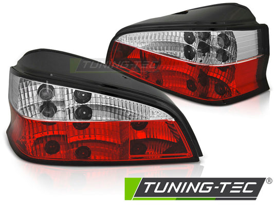 Tuning-Tec Rückleuchten für Peugeot 106 3/5 Türer 96-03 weiß/rot