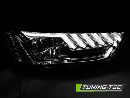Tuning-Tec Xenon LED Tagfahrlicht Scheinwerfer für Audi A4 B8 Lim./Avant/Cabrio 12-15 chrom dynamisch