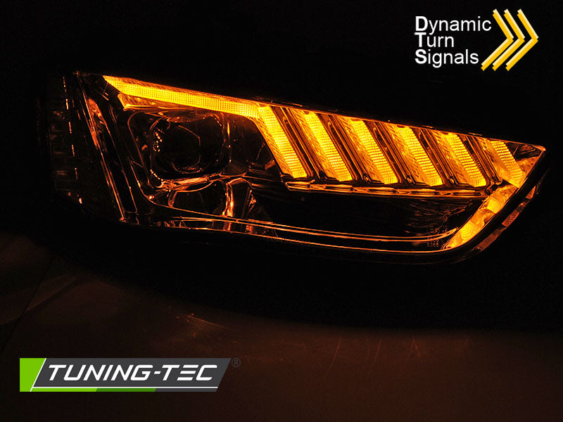 Tuning-Tec Xenon LED Tagfahrlicht Scheinwerfer für Audi A4 B8 Lim./Avant/Cabrio 12-15 chrom dynamisch